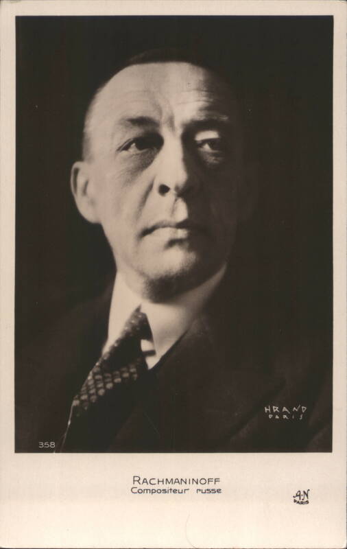 Rachmaninoff Russian Composer Portrait HRAND PARIS