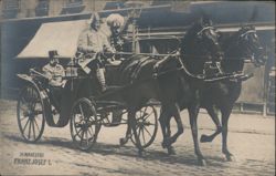 Franz Josef I in Horse-Drawn Carriage with Attendants Postcard