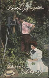 Developing a Negative, Pleasures of Photography, 1908 Postcard