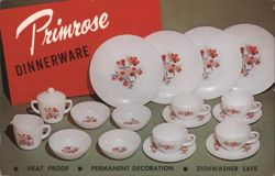 Primrose Dinnerware Set, Anchor-Hocking Luncheon Set Reward Card Postcard