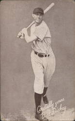 Bill Dickey, New York Yankees Catcher, Posing with Bat Arcade Card