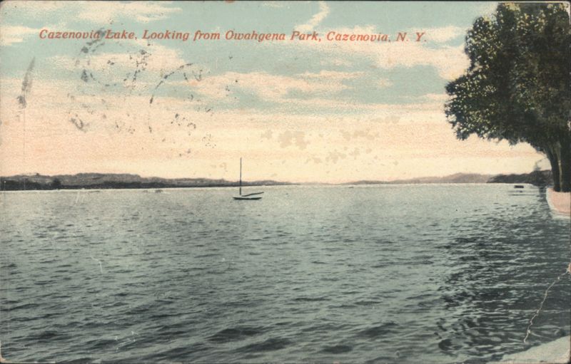Cazenovia Lake from Owahgena Park, Cazenovia, NY New York