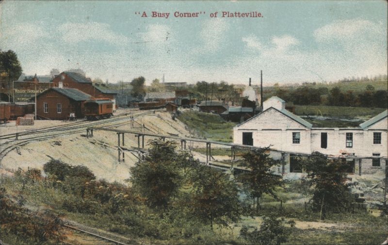 A Busy Corner, Platteville, WI Wisconsin