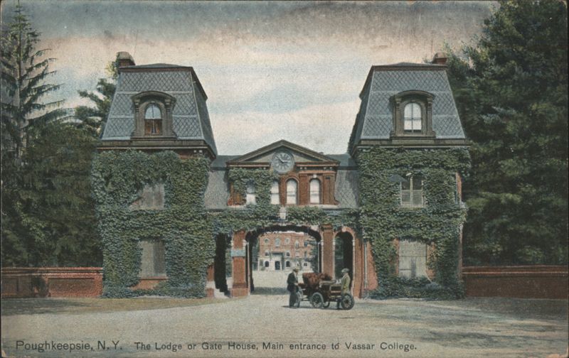 The Lodge or Gate House, Main entrance to Vassar College Poughkeepsie New York