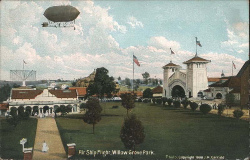 Air Ship Flight, Willow Grove Park Pennsylvania J. M. Canfield