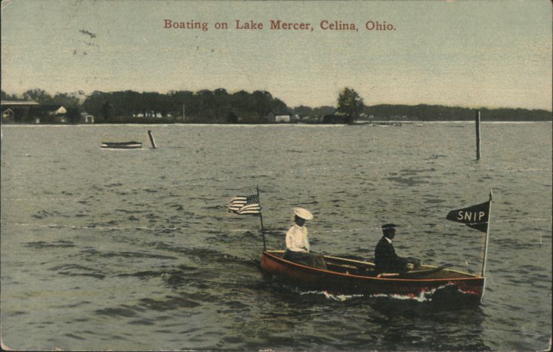 Boating on Lake Mercer, Celina, Ohio
