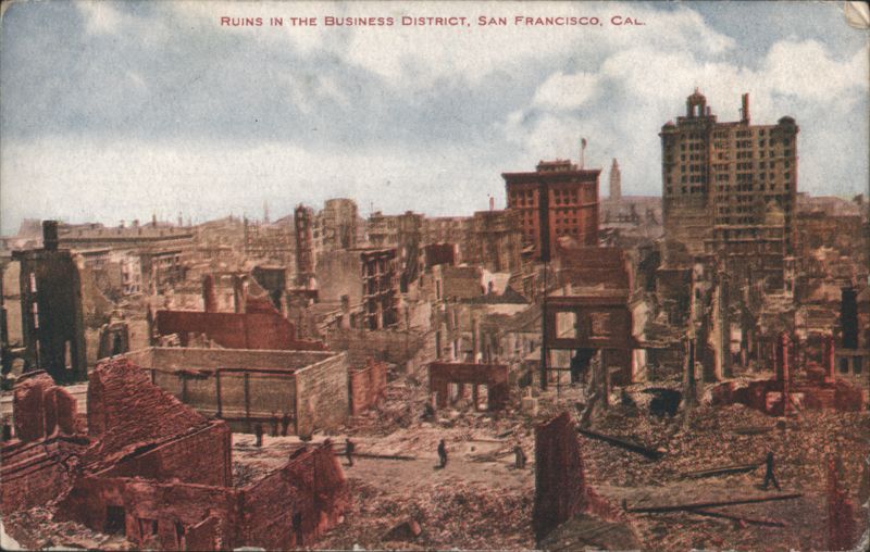 Ruins in the Business District, San Francisco California