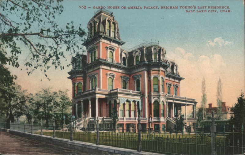 Gardo House or Amelia Palace, Brigham Young's Last Residence Salt Lake City Utah