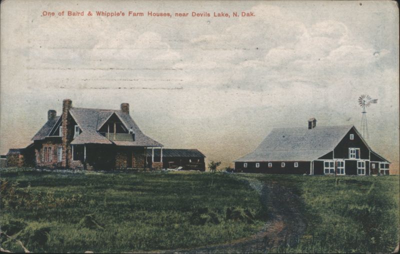 Barrd & Whipple's Farm Houses, near Devils Lake, ND North Dakota