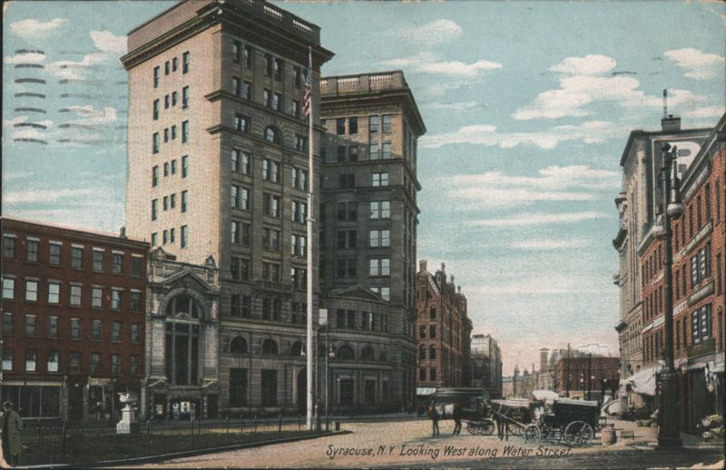 Syracuse, NY Looking West along Water Street New York