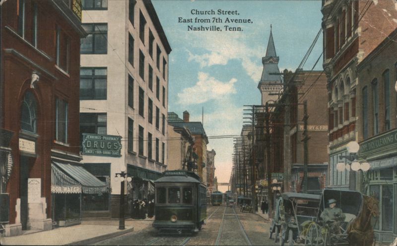 Church Street, East from 7th Avenue, Nashville, TN Tennessee