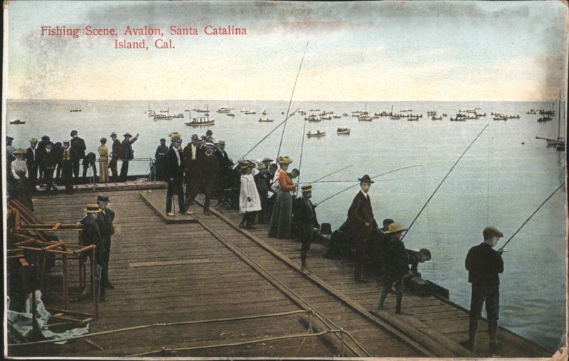 Fishing Scene, Avalon, Santa Catalina Island, CA California