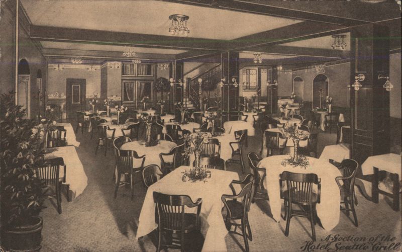 Hotel Seattle Grill Dining Room Interior Washington