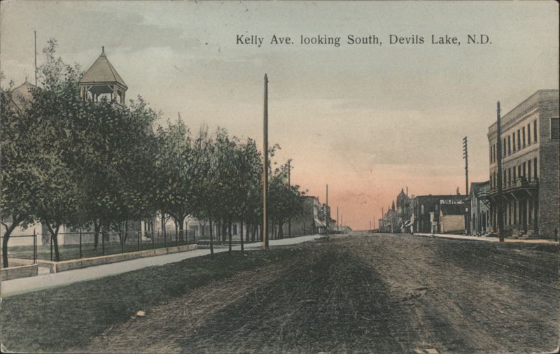 Kelly Ave. looking South, Devils Lake, ND North Dakota