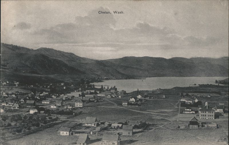 Chelan Town and Lake View Washington