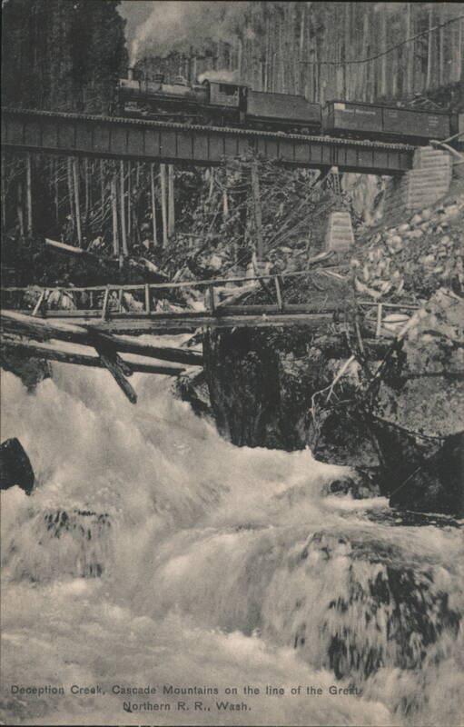 Deception Creek, Cascade Mountains, Great Northern R.R. Washington