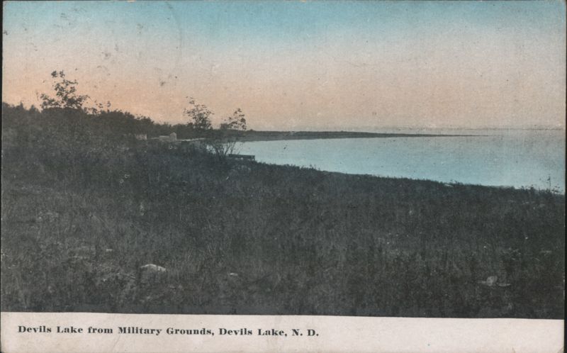 Devils Lake from Military Grounds North Dakota