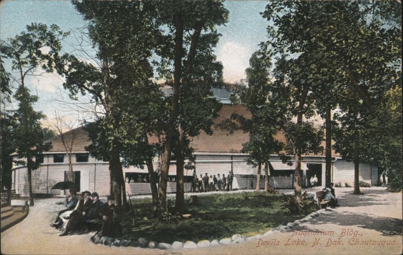 Auditorium Bldg. Chautauqua, Devils Lake, ND North Dakota