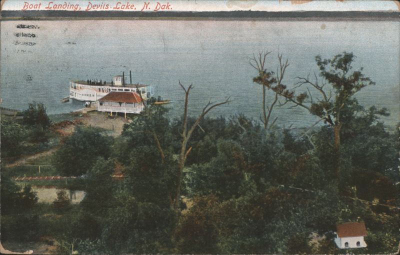 Boat Landing, Steamboat, Devils Lake, ND North Dakota
