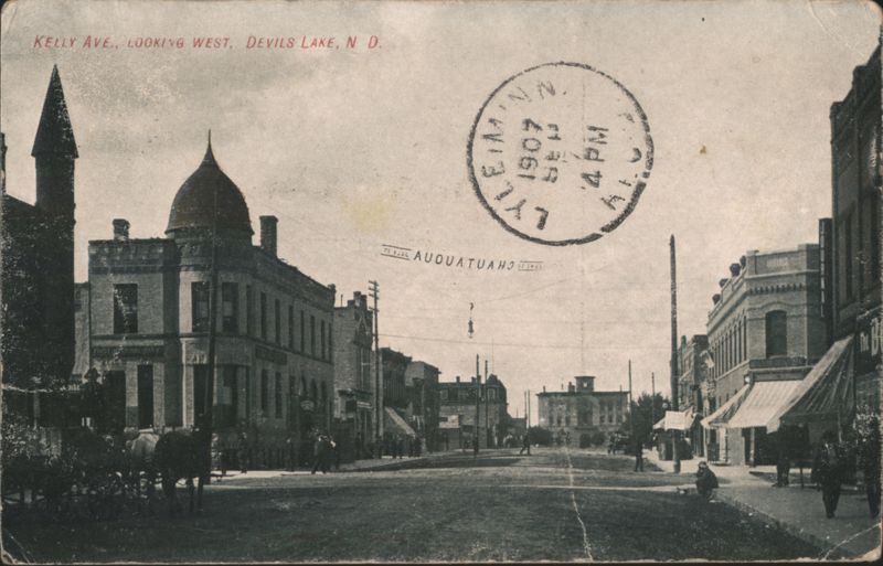 Kelly Ave. Looking West, Devils Lake, ND North Dakota