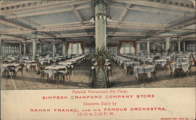 Palatial Restaurant, Simpson Crawford Store, New York City