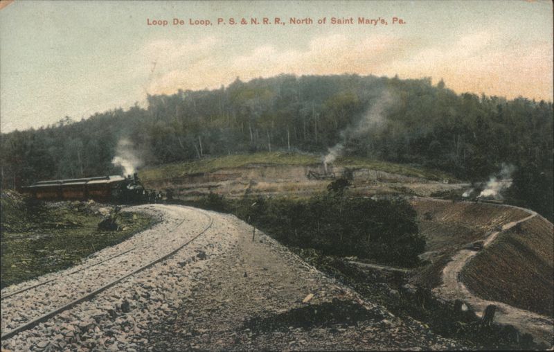 Loop De Loop, P. S. & N. R. R., North of Saint Mary's, PA Pennsylvania