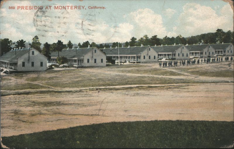 Presidio at Monterey, CA Barracks with Soldiers California