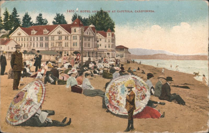 Hotel and Beach at Capitola, California