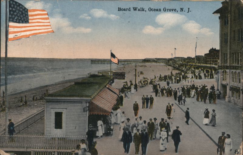 Board Walk, Ocean Grove, N. J. New Jersey