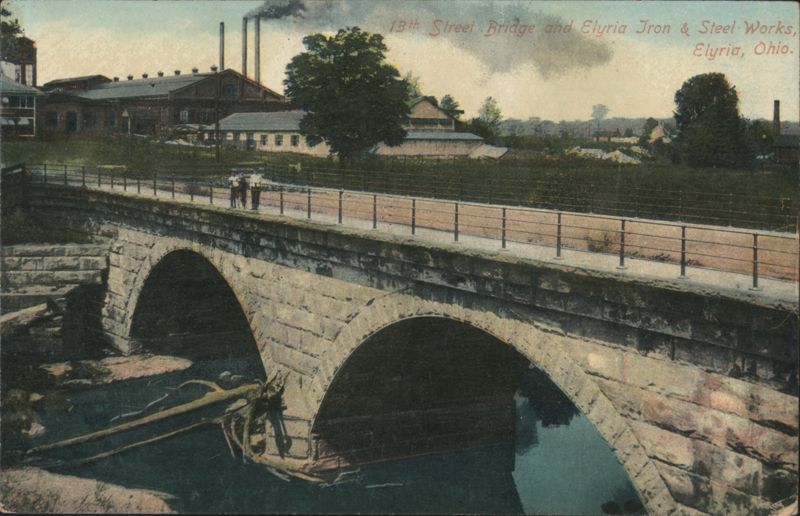 13th Street Bridge and Elyria Iron & Steel Works, Elyria, OH Ohio