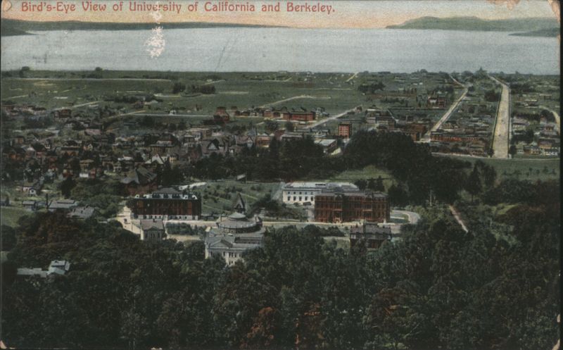 Bird's-Eye View of University of California and Berkeley