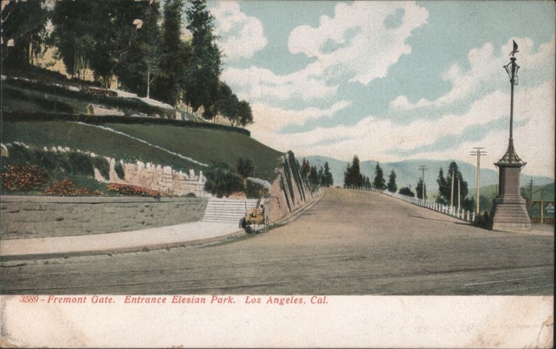 Fremont Gate, Entrance Elesian Park, Los Angeles California