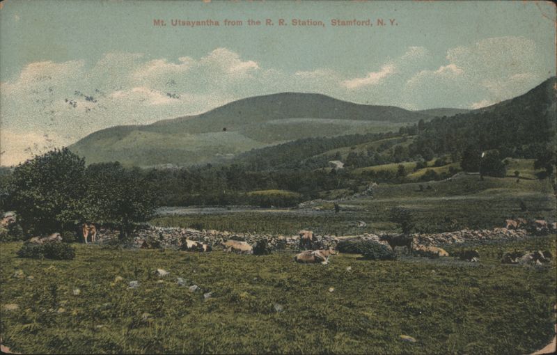 Mt. Utsayantha from R.R. Station, Stamford, NY New York