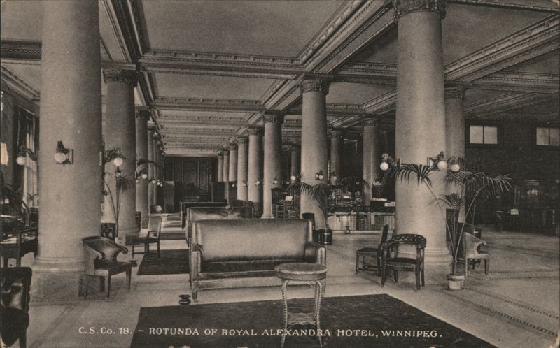 Rotunda of Royal Alexandra Hotel Winnipeg MB Canada