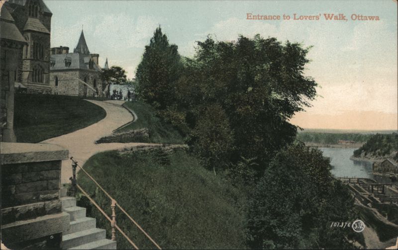 Entrance to Lovers' Walk, Ottawa ON Canada Ontario