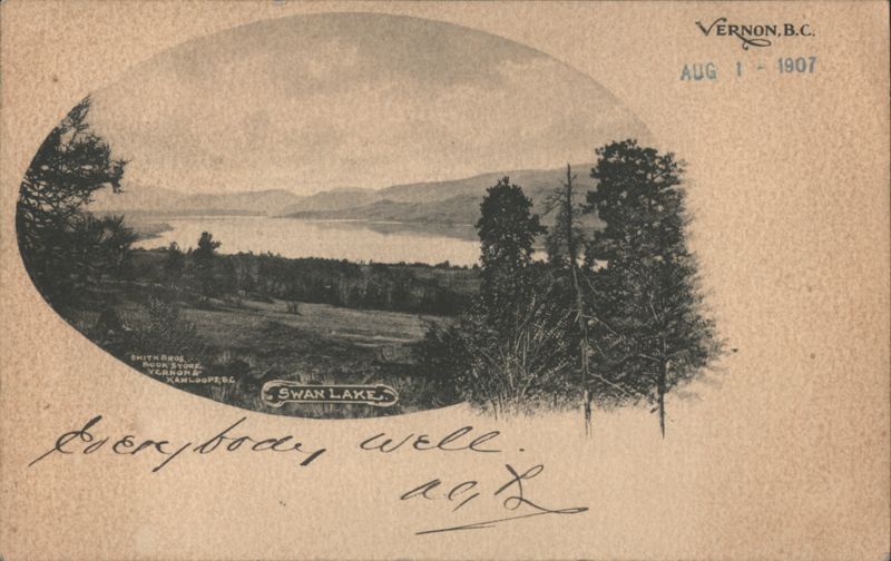 Swan Lake Landscape View, Vernon, BC Canada British Columbia