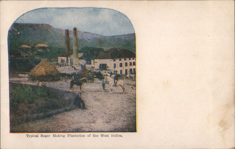Typical Sugar Making Plantation of the West Indies