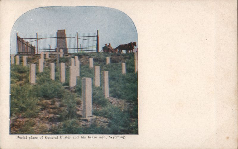 Burial place of General Custer and his brave men Wyoming