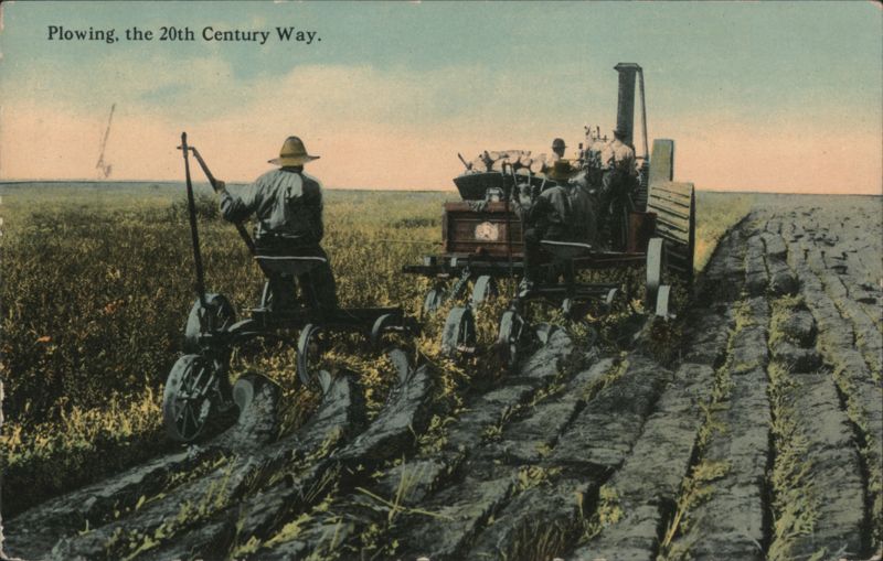 Plowing, the 20th Century Way Farming