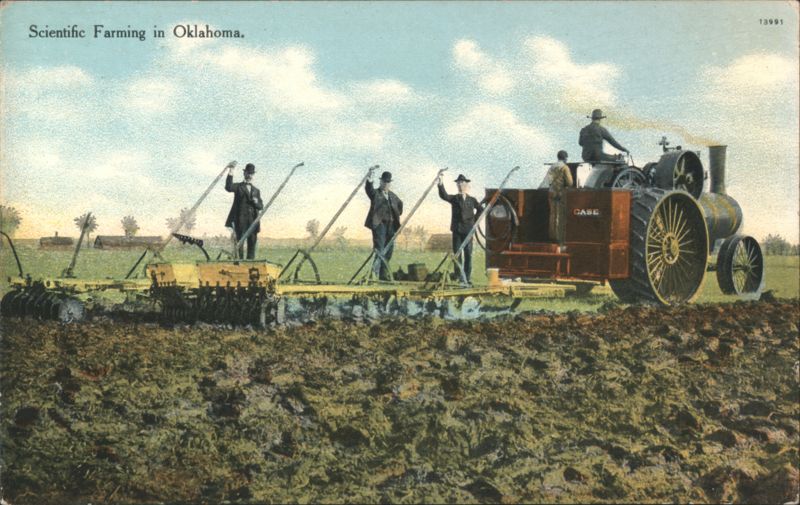 Scientific Farming in Oklahoma with CASE Steam Tractor
