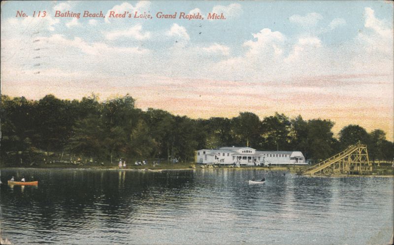Bathing Beach, Reed's Lake, Grand Rapids, MI Michigan