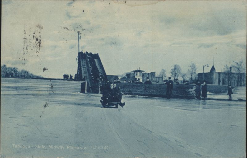 Toboggan Slide, Midway Plaisance, Chicago Illinois