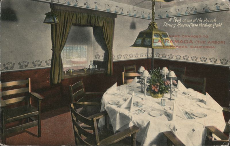 Casa Verdugo Private Dining Room, La Ramada, Glendale CA California