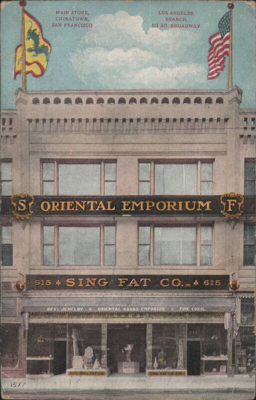 Sing Fat Co. Oriental Emporium, Los Angeles Branch California
