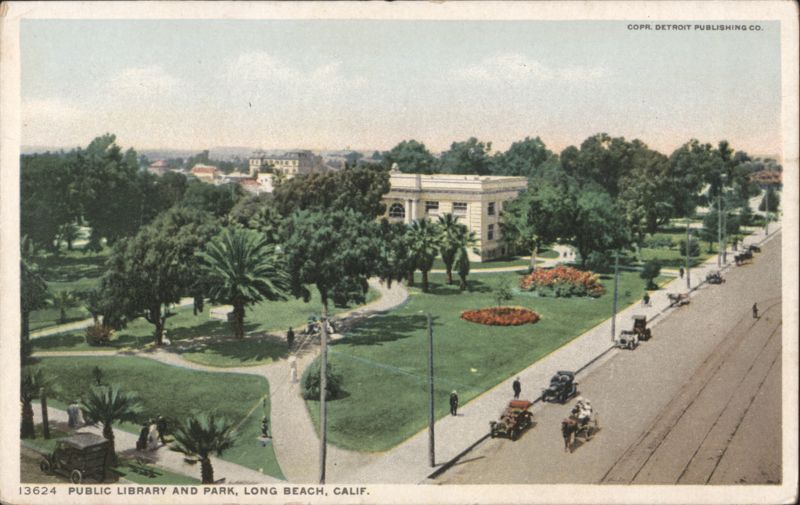 Public Library and Park, Long Beach, CA California
