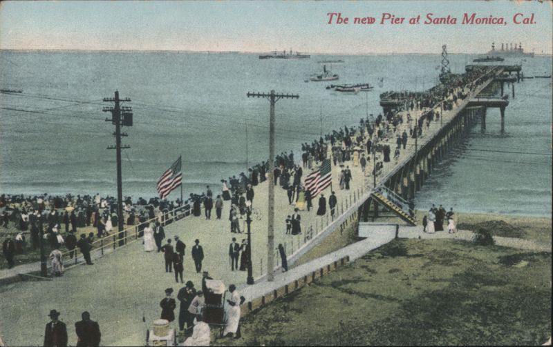 The new Pier at Santa Monica, Cal. California