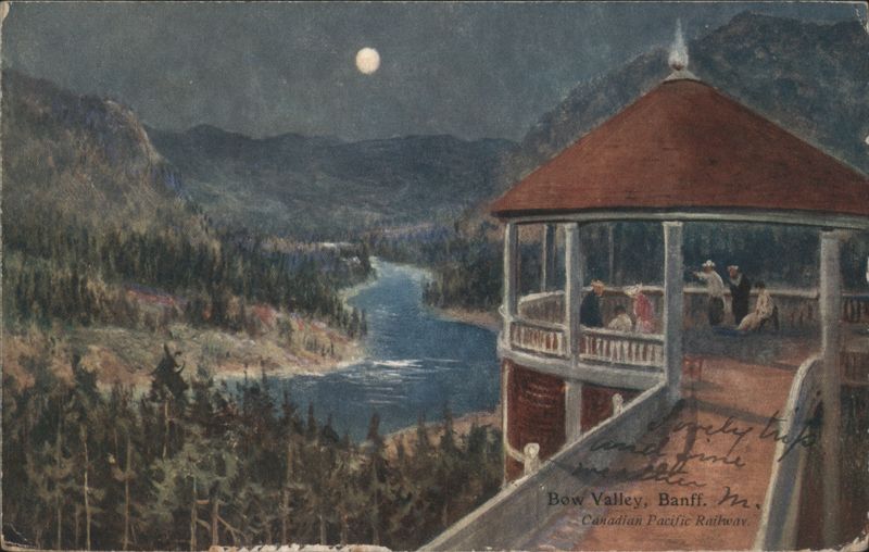 Bow Valley, Banff, Moonlight Scene Canada Misc. Canada