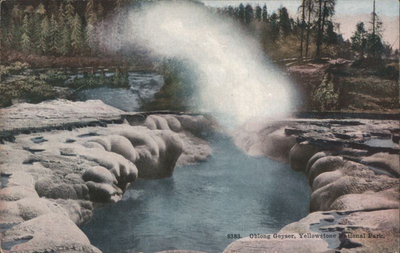 Oblong Geyser, Yellowstone National Park