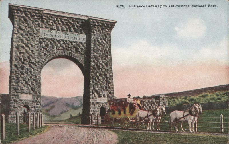 Entrance Gateway To Yellowstone National Park