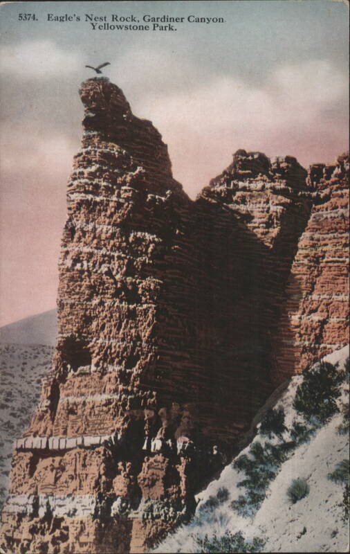 Eagle's Nest Rock, Gardiner Canyon, Yellowstone Park Montana